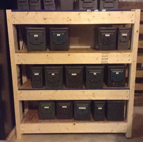 building metal shelves to hold heavy ammo boxes|ammo storage rack instructions.